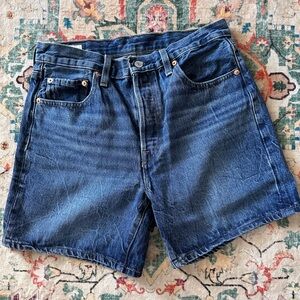 Levi's Dark Blue Denim Shorts